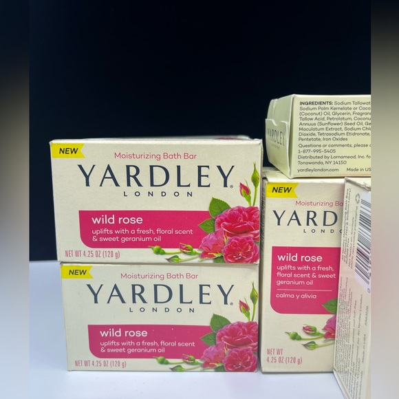 Yardley Of London Wild Rose Soap Rare Discontinued Scent 4oz Bar Soap - Picture 7 of 7